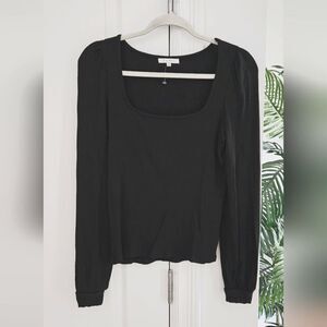 Z Supply Black Ribbed Women's Top